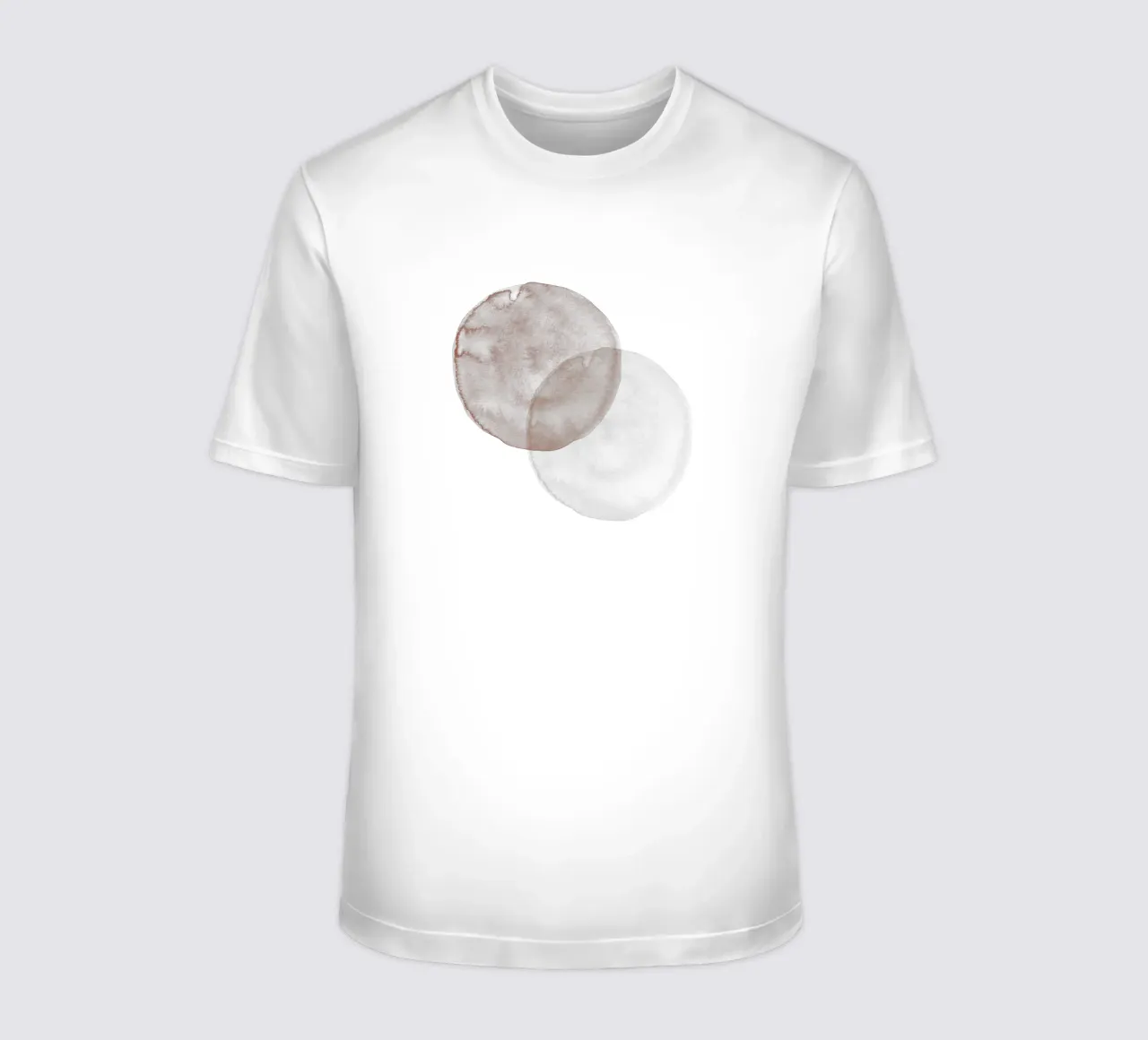 Terracotta and Beige Circles - Boho Tranquil Minimalism t-shirt da pierosvisuals