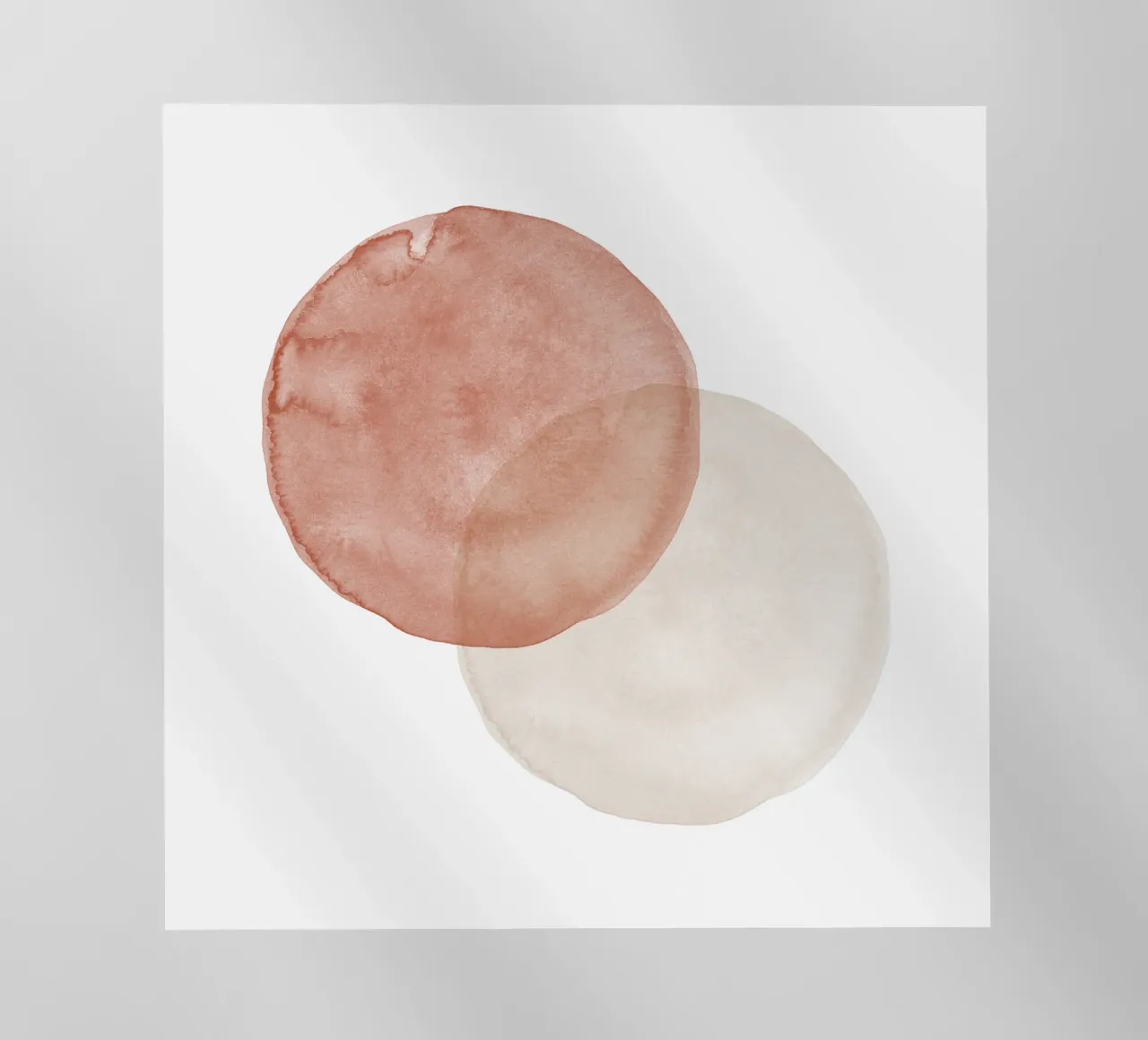 Terracotta and Beige Circles - Boho Tranquil Minimalism pellicola backlit da pierosvisuals