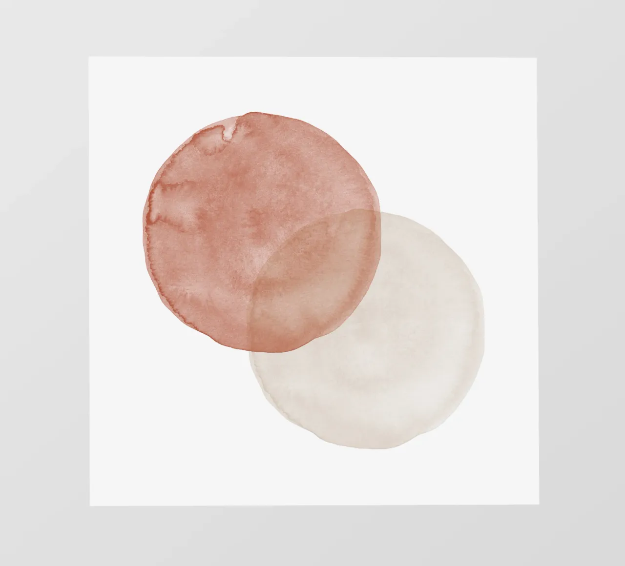 Terracotta and Beige Circles - Boho Tranquil Minimalism pellicola backlit da pierosvisuals