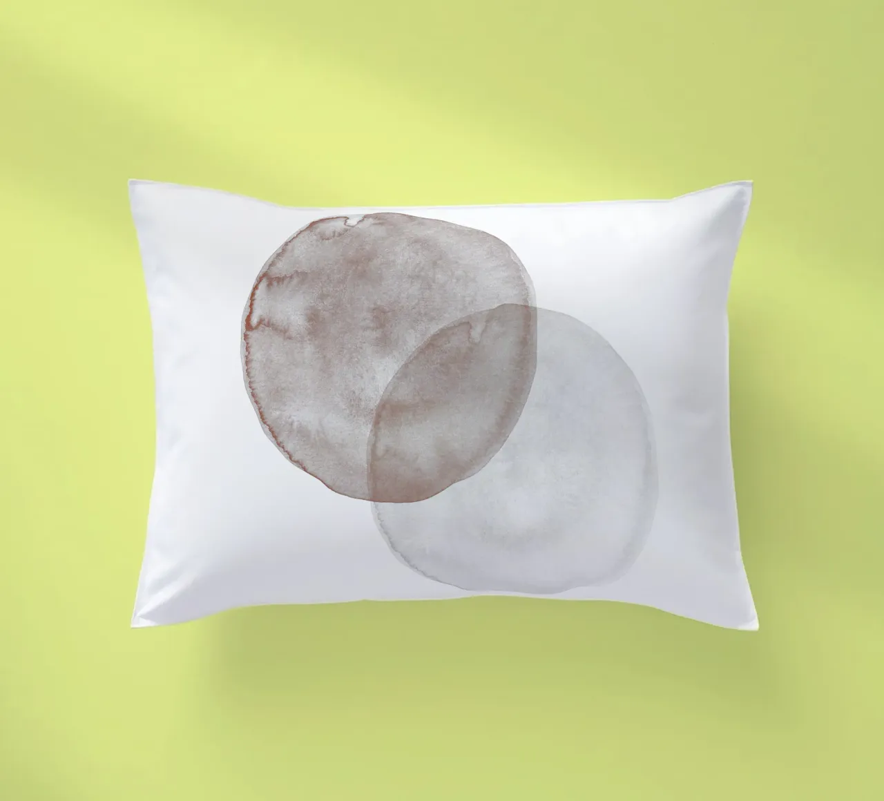 Terracotta and Beige Circles - Boho Tranquil Minimalism cuscino da pierosvisuals