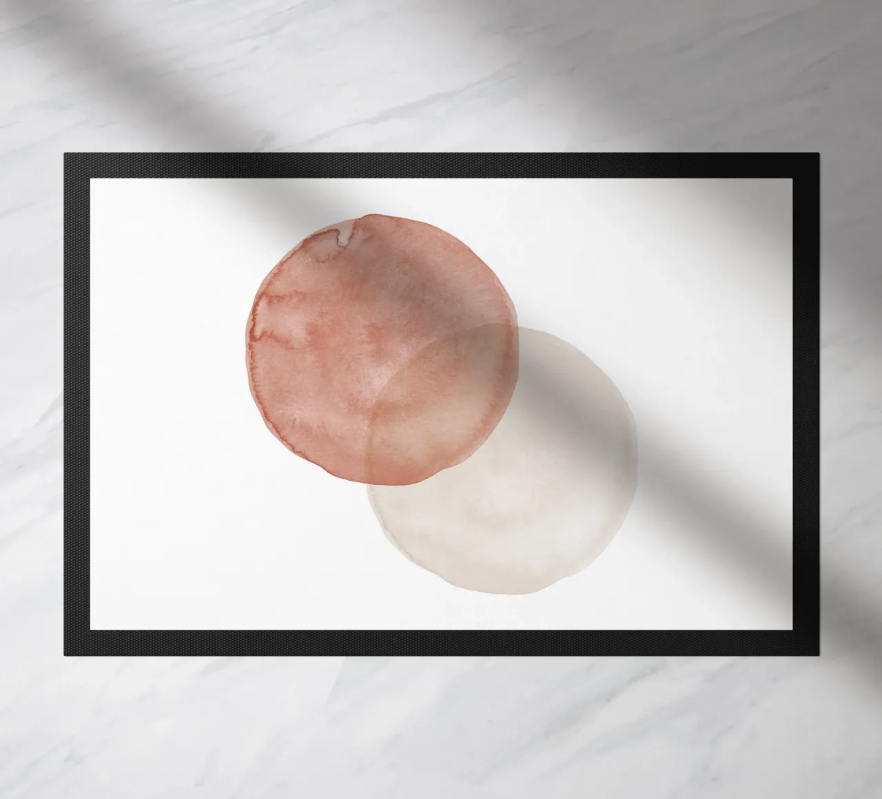 Terracotta and Beige Circles - Boho Tranquil Minimalism zerbino da pierosvisuals