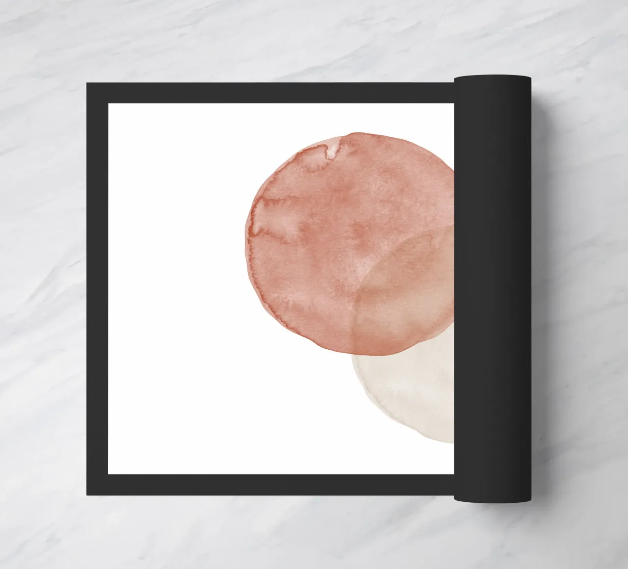 Terracotta and Beige Circles - Boho Tranquil Minimalism zerbino da pierosvisuals
