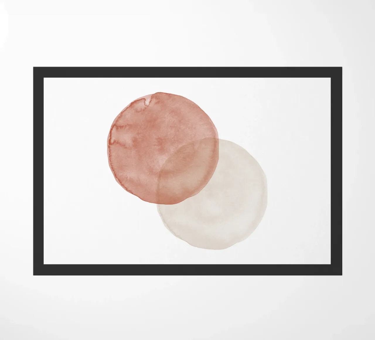 Terracotta and Beige Circles - Boho Tranquil Minimalism zerbino da pierosvisuals