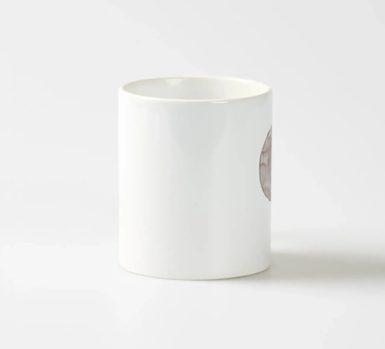 Terracotta and Beige Circles - Boho Tranquil Minimalism tazza in ceramica da pierosvisuals