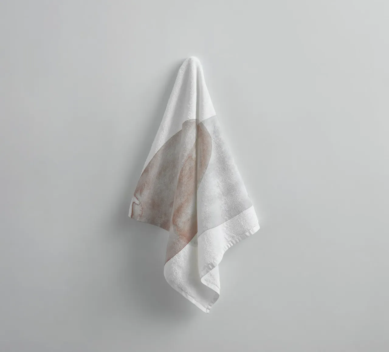 Terracotta and Beige Circles - Boho Tranquil Minimalism asciugamano da bagno da pierosvisuals
