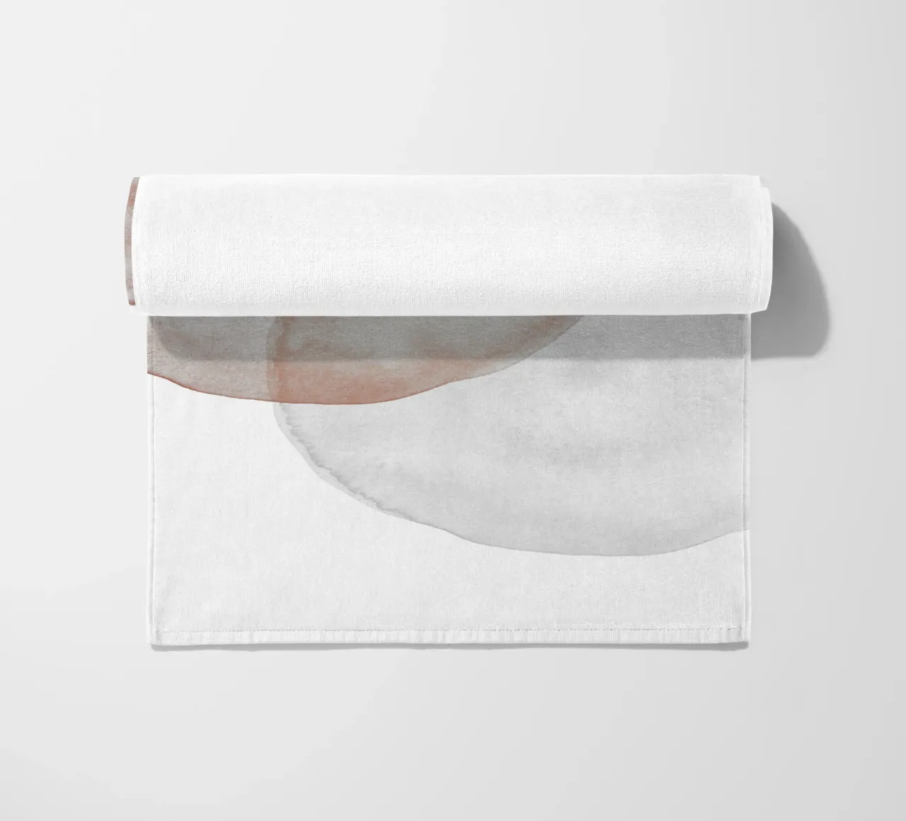 Terracotta and Beige Circles - Boho Tranquil Minimalism telo mare da pierosvisuals