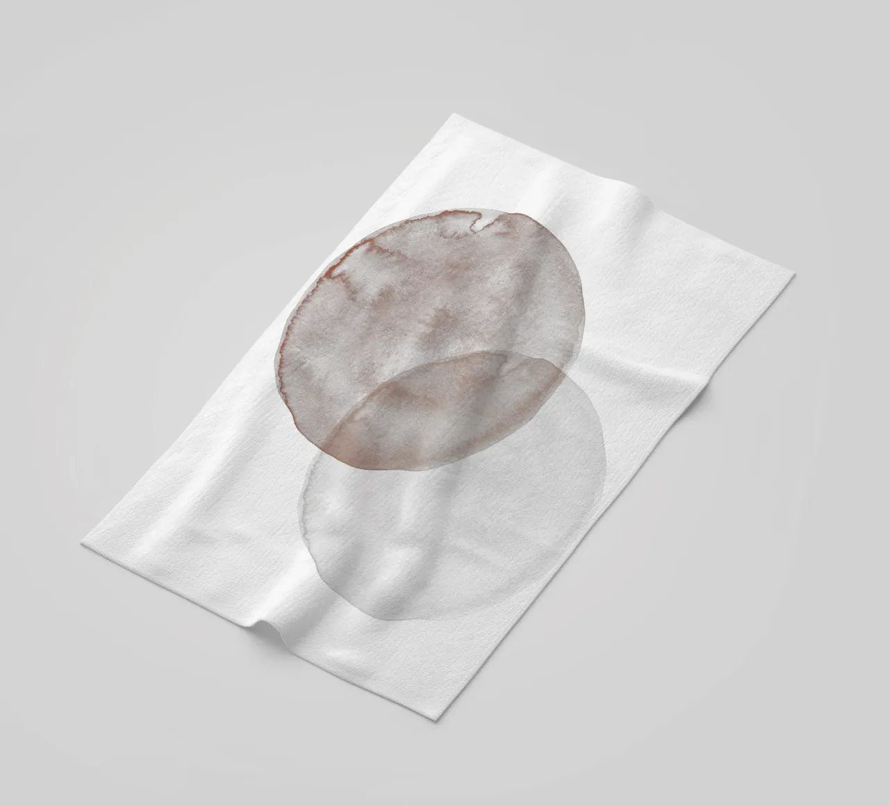 Terracotta and Beige Circles - Boho Tranquil Minimalism telo mare da pierosvisuals