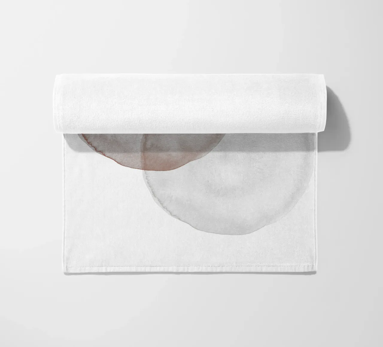 Terracotta and Beige Circles - Boho Tranquil Minimalism telo mare da pierosvisuals