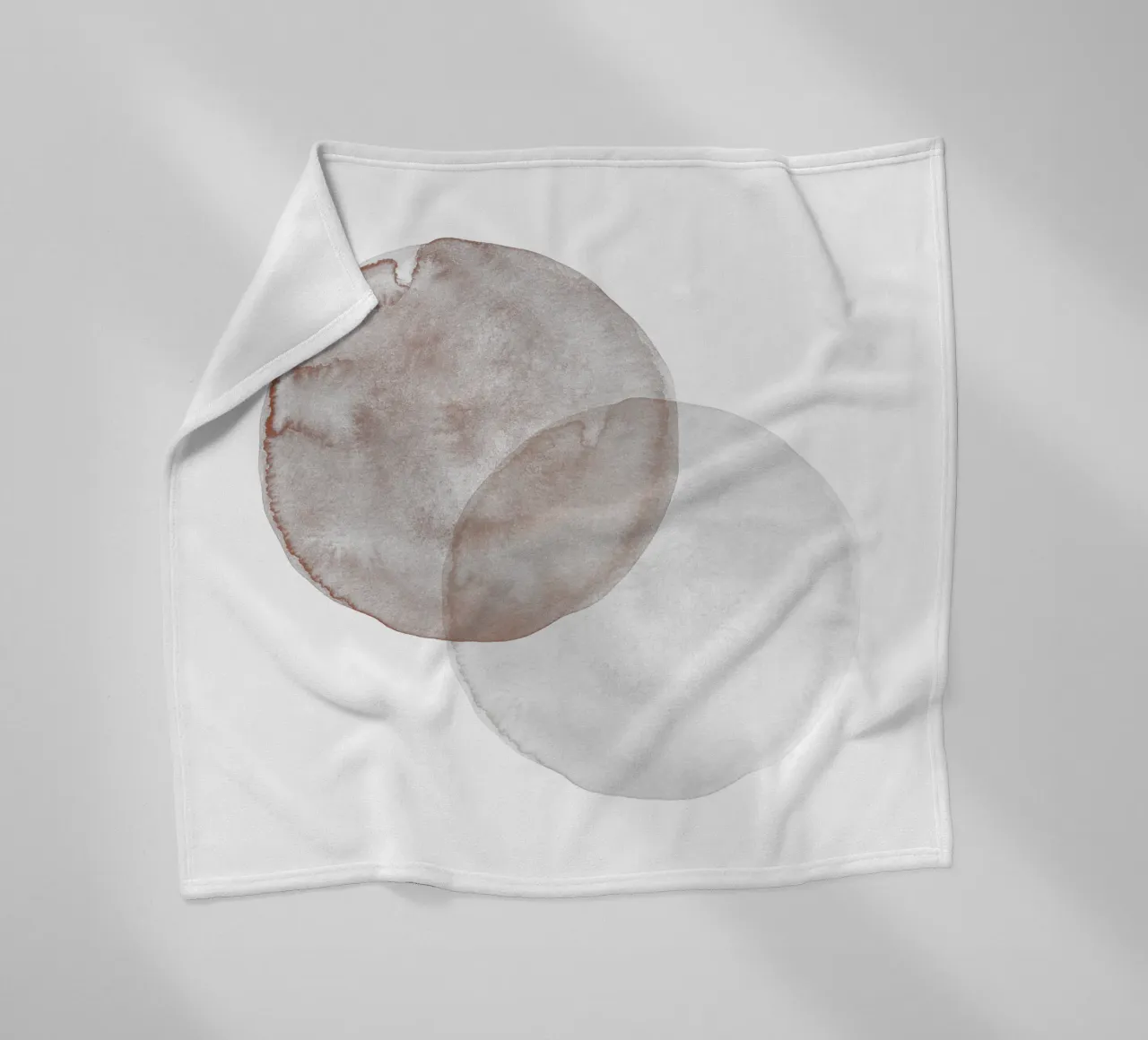 Terracotta and Beige Circles - Boho Tranquil Minimalism coperta in pile da pierosvisuals