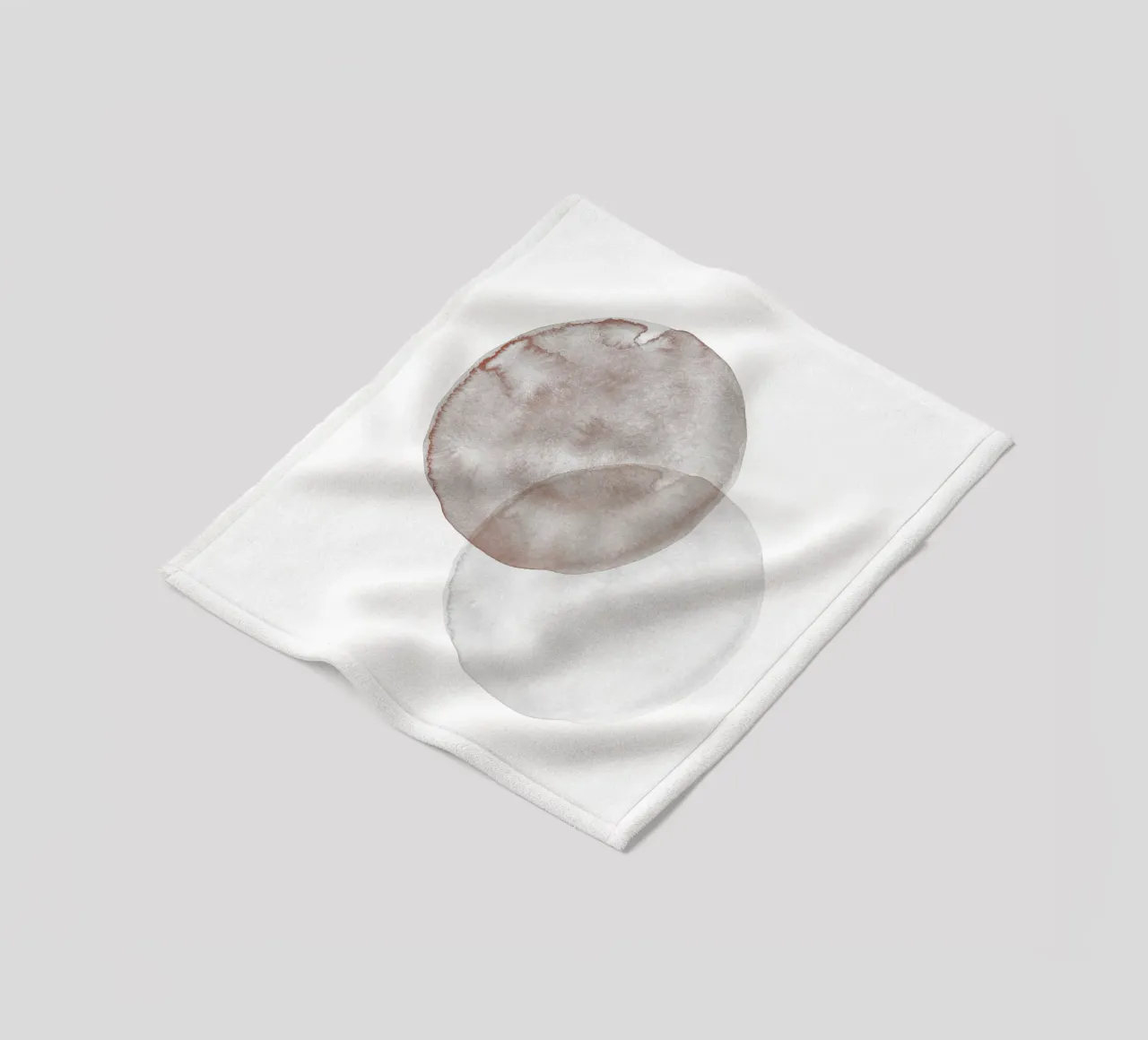 Terracotta and Beige Circles - Boho Tranquil Minimalism coperta in pile da pierosvisuals