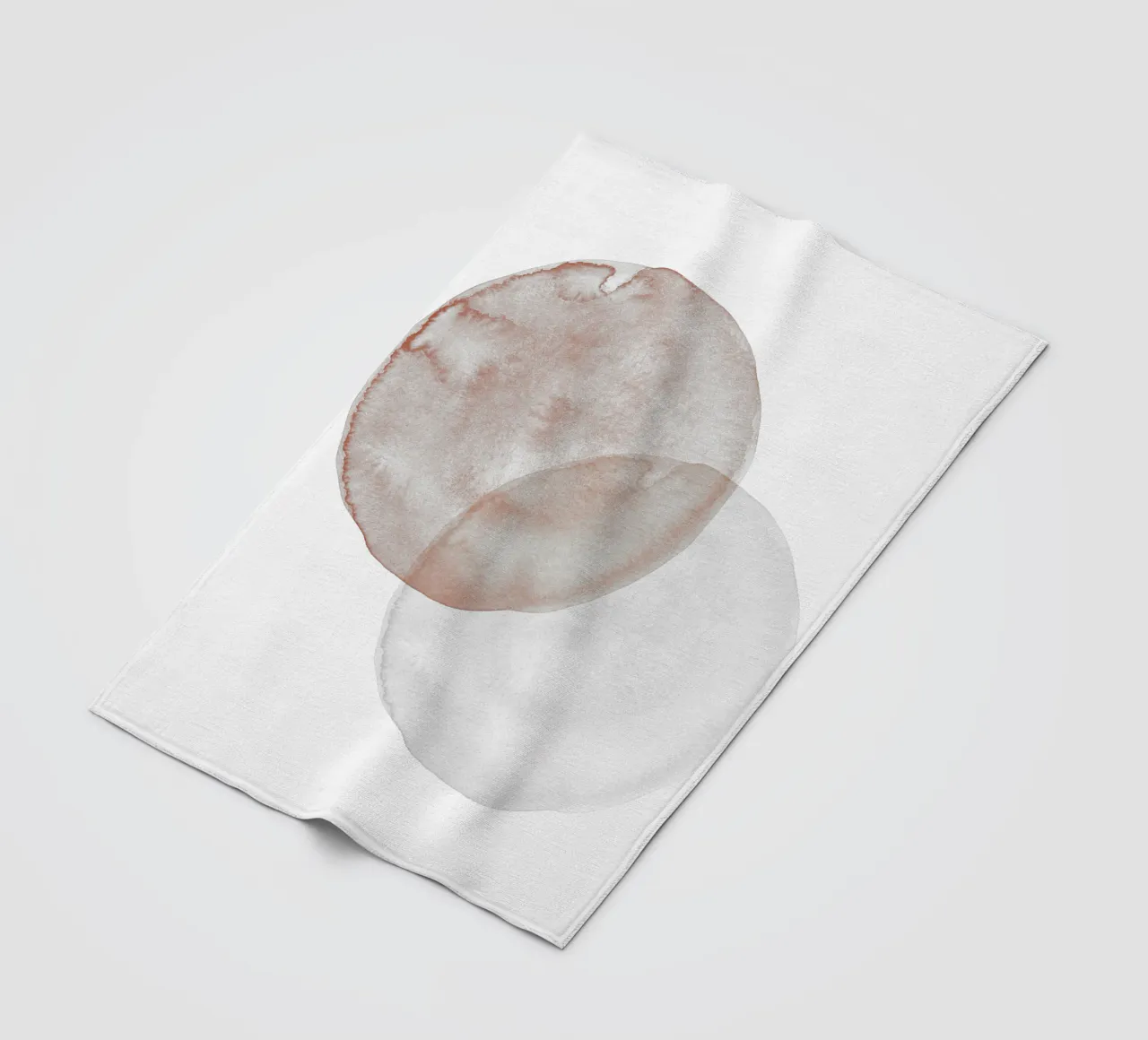 Terracotta and Beige Circles - Boho Tranquil Minimalism coperta in pile da pierosvisuals