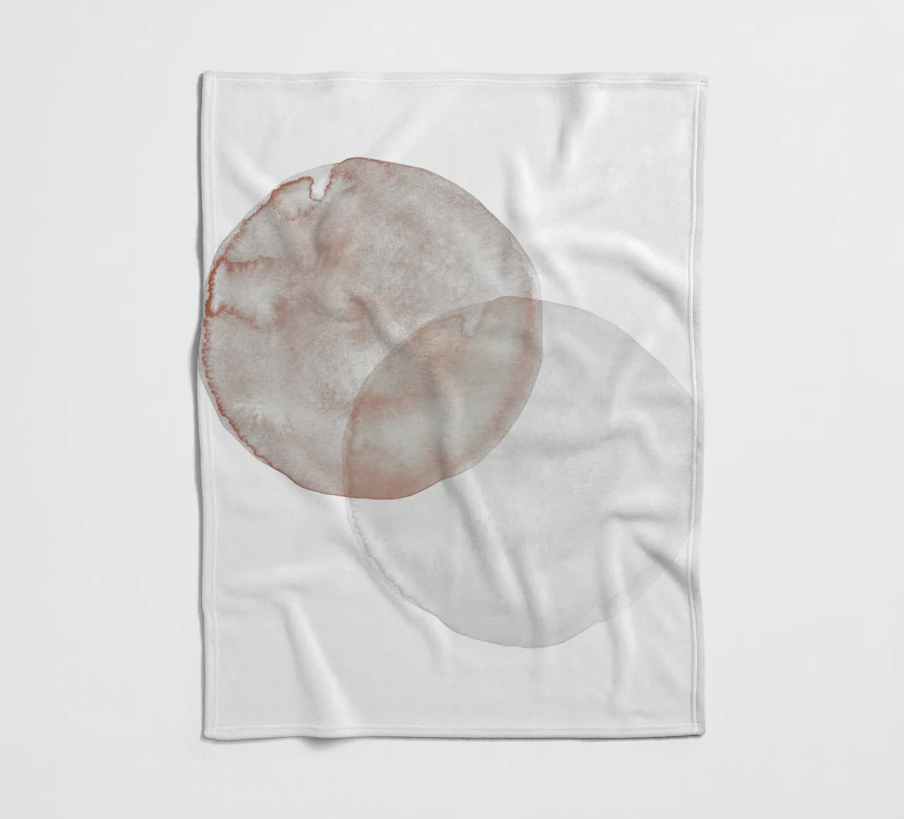 Terracotta and Beige Circles - Boho Tranquil Minimalism coperta in pile da pierosvisuals