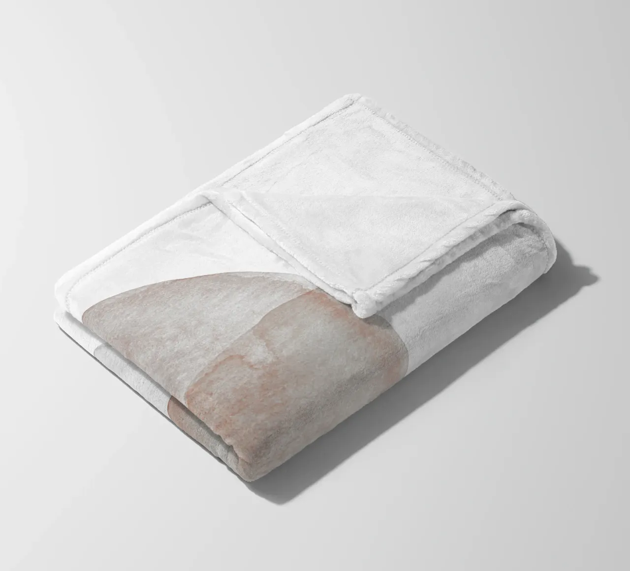 Terracotta and Beige Circles - Boho Tranquil Minimalism coperta in pile da pierosvisuals
