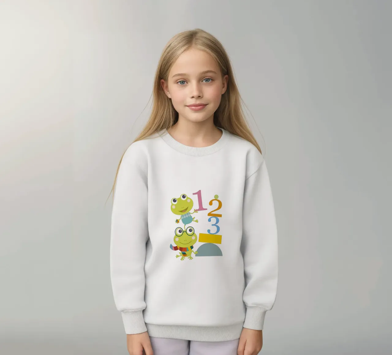 Gioco dei numeri di Froggy felpa bambino da JaySan Studio