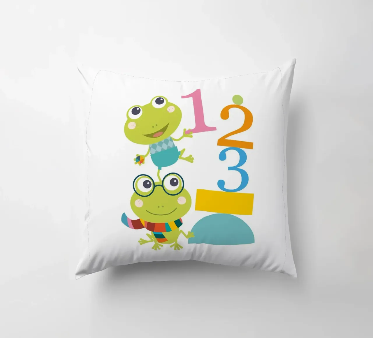 Gioco dei numeri di Froggy cuscino da JaySan Studio