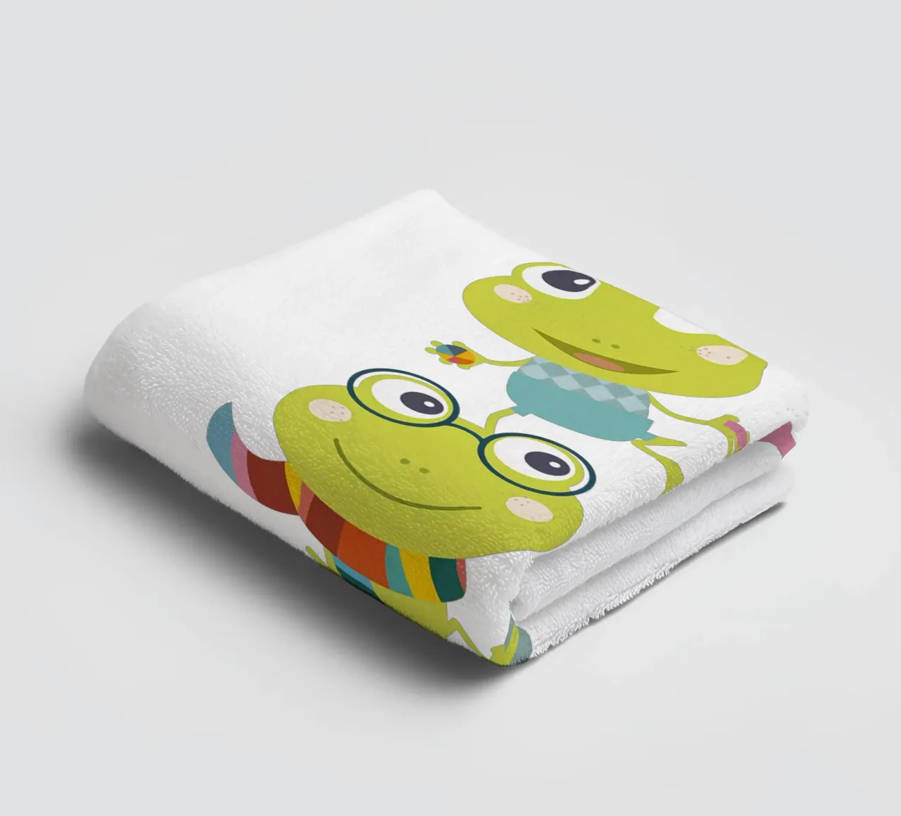 Gioco dei numeri di Froggy asciugamano da bagno da JaySan Studio