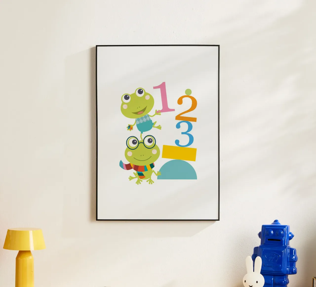 Gioco dei numeri di Froggy alluminio dibond da JaySan Studio
