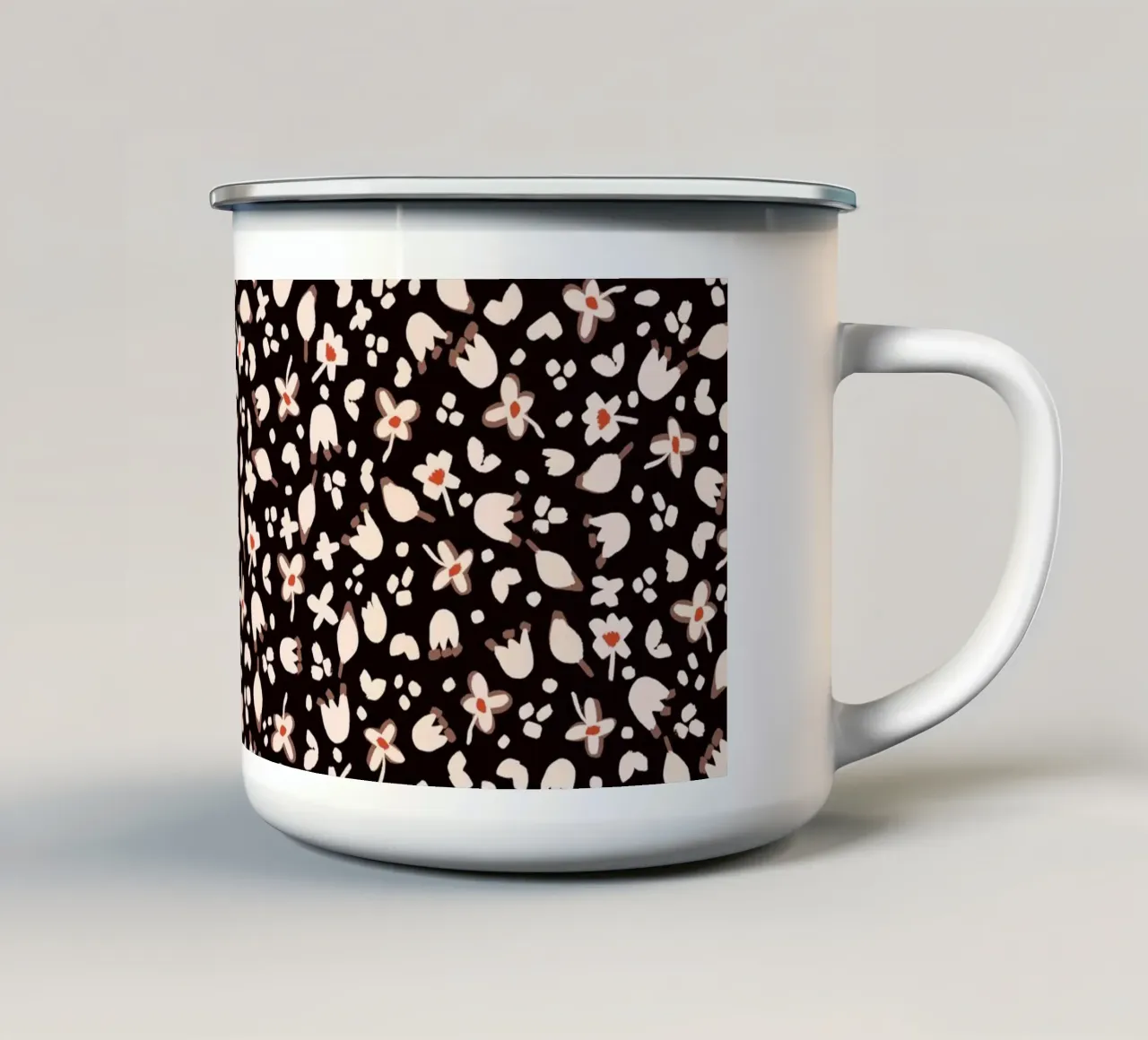 Flower Pattern No 37 tazza in smalto da treechild