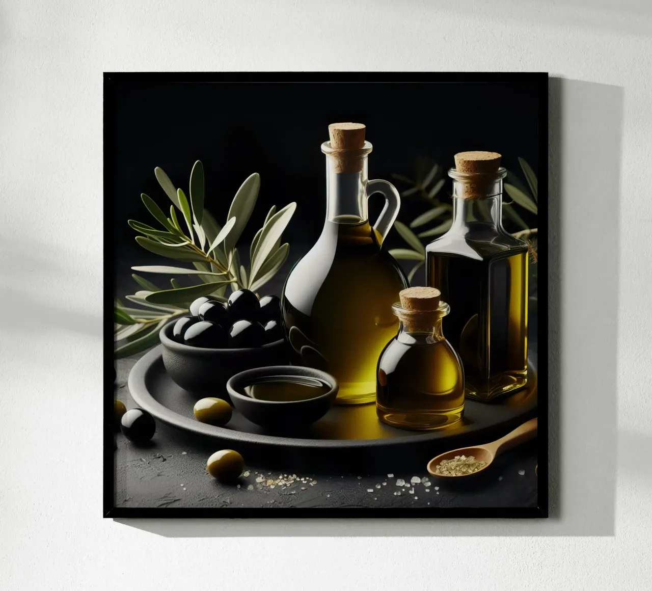 Natura morta di olio d'oliva poster da 🥩 The tasty wall