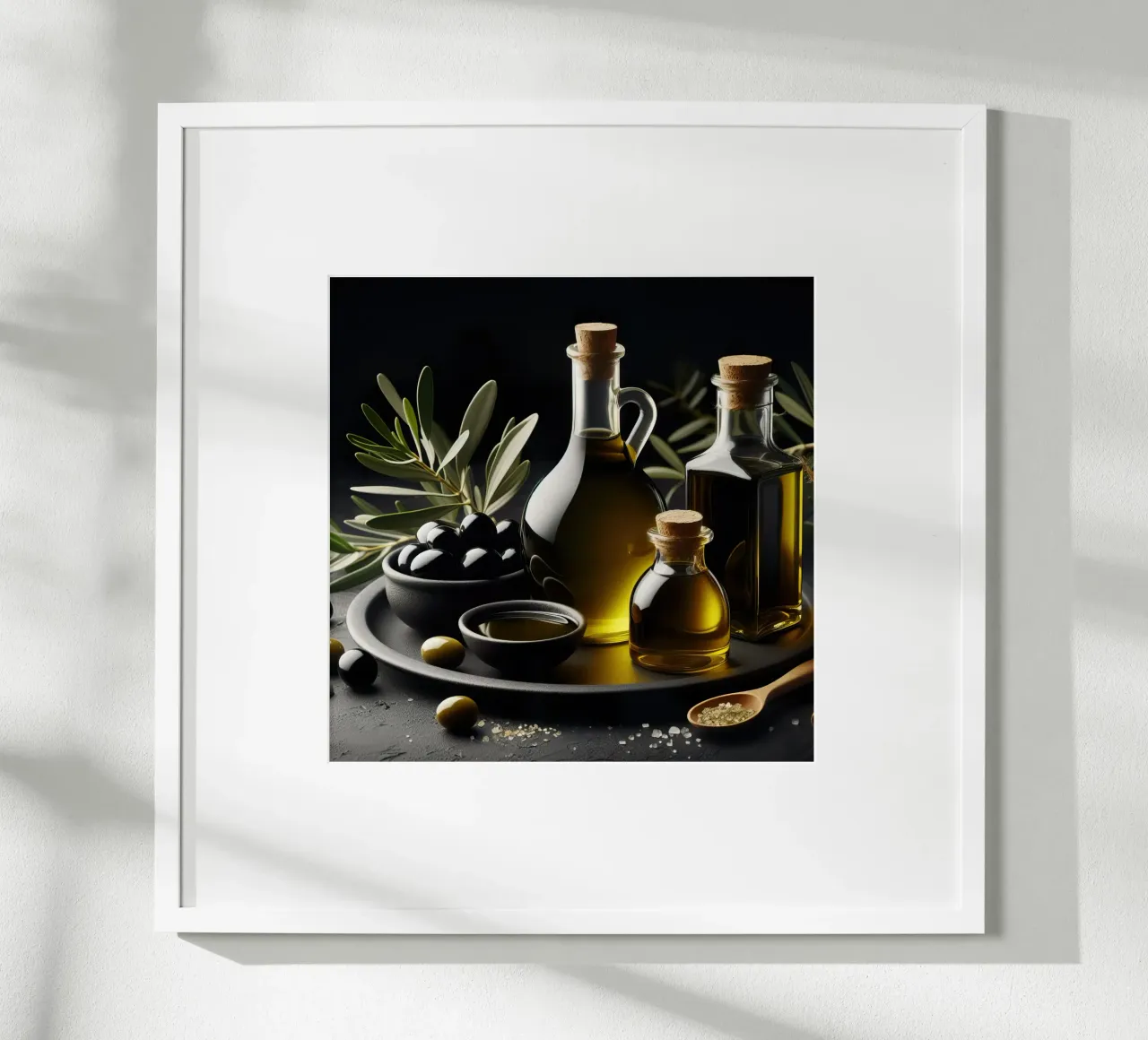 Natura morta di olio d'oliva poster da 🥩 The tasty wall