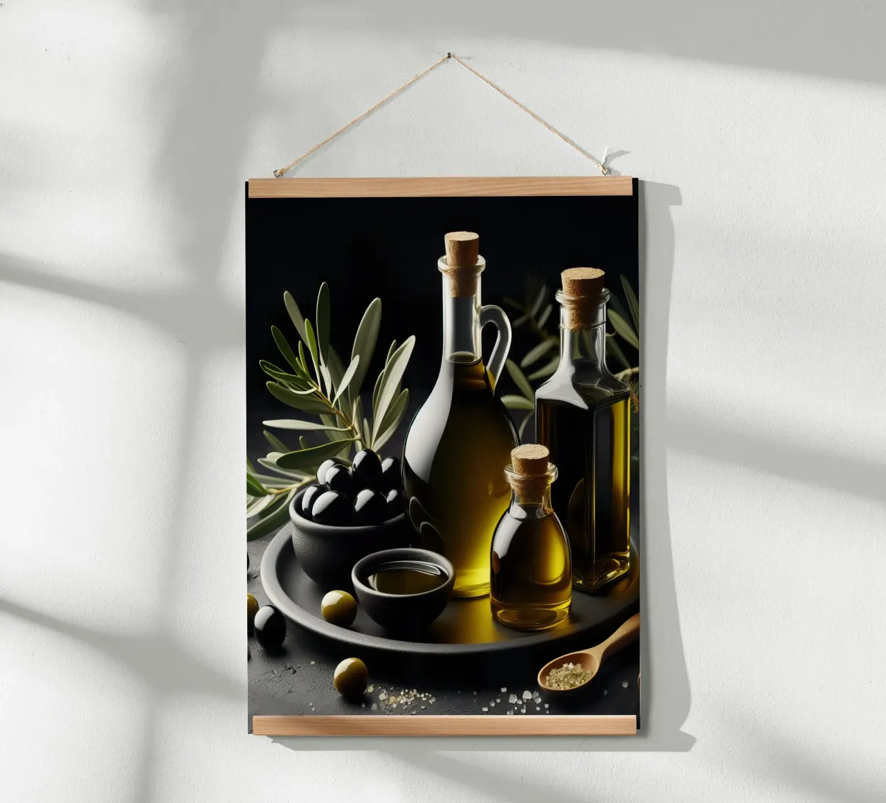 Natura morta di olio d'oliva poster da 🥩 The tasty wall
