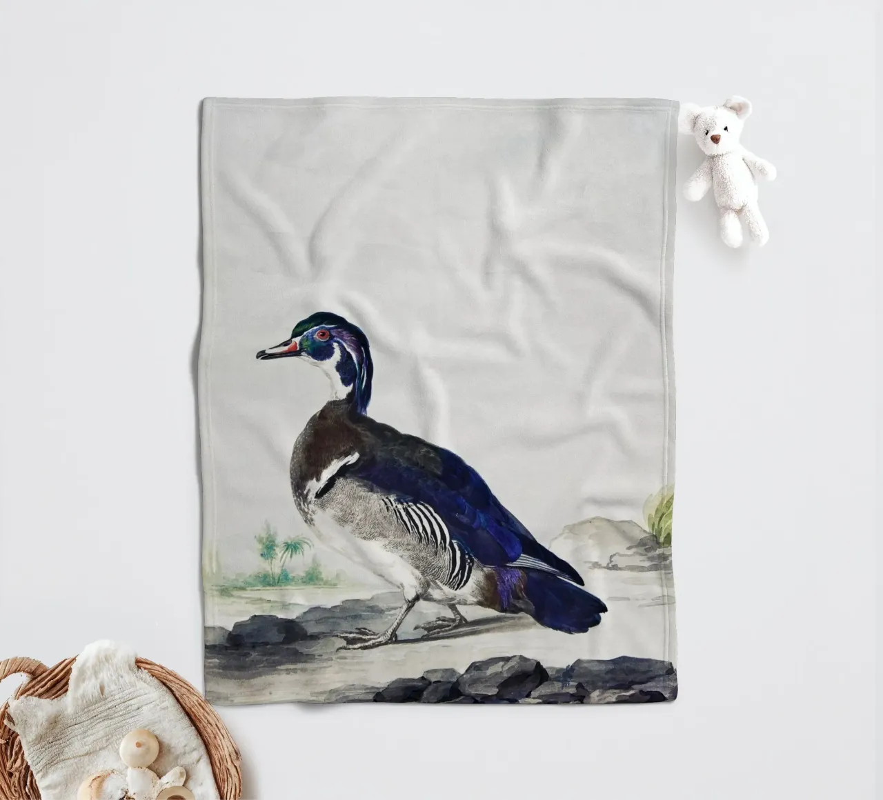 A Duck coperta in pile da vintageshop