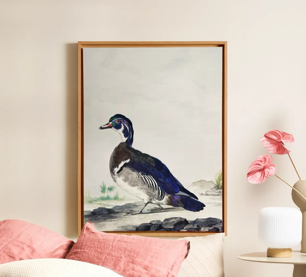 A Duck canvas with Floater frame by vintageshop
