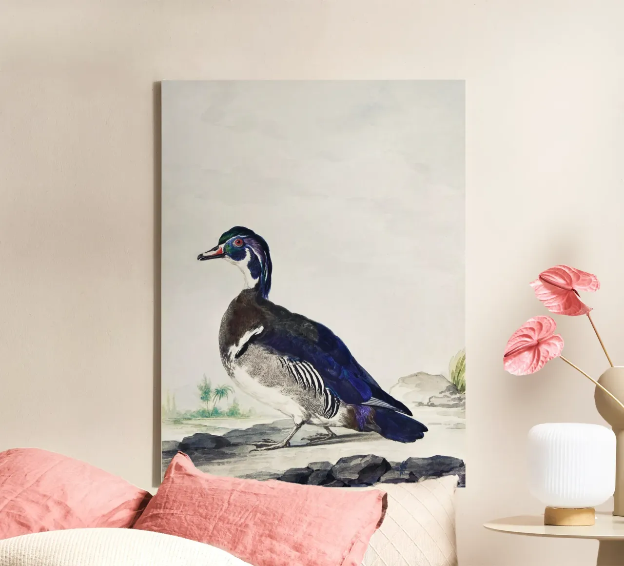 A Duck canvas with Floater frame by vintageshop