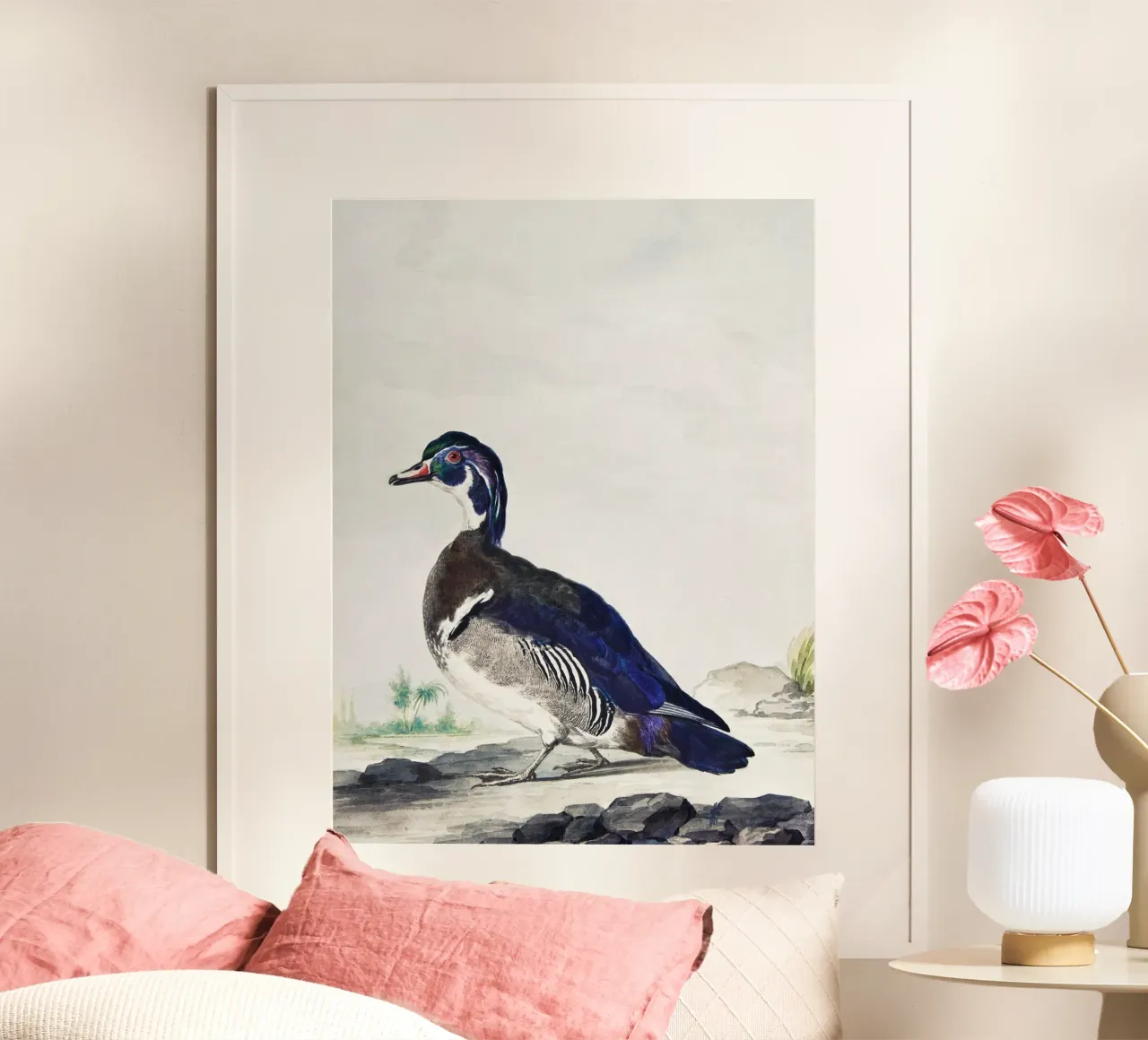 A Duck poster con telaio in plastica da vintageshop