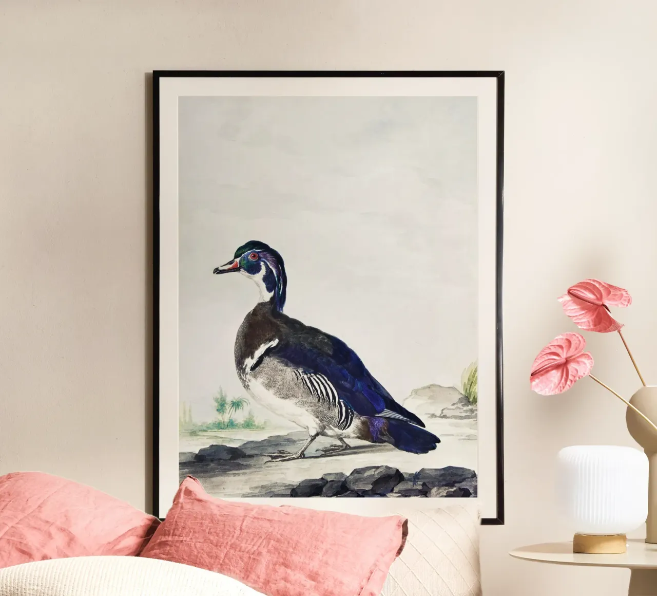 A Duck poster con telaio in plastica da vintageshop