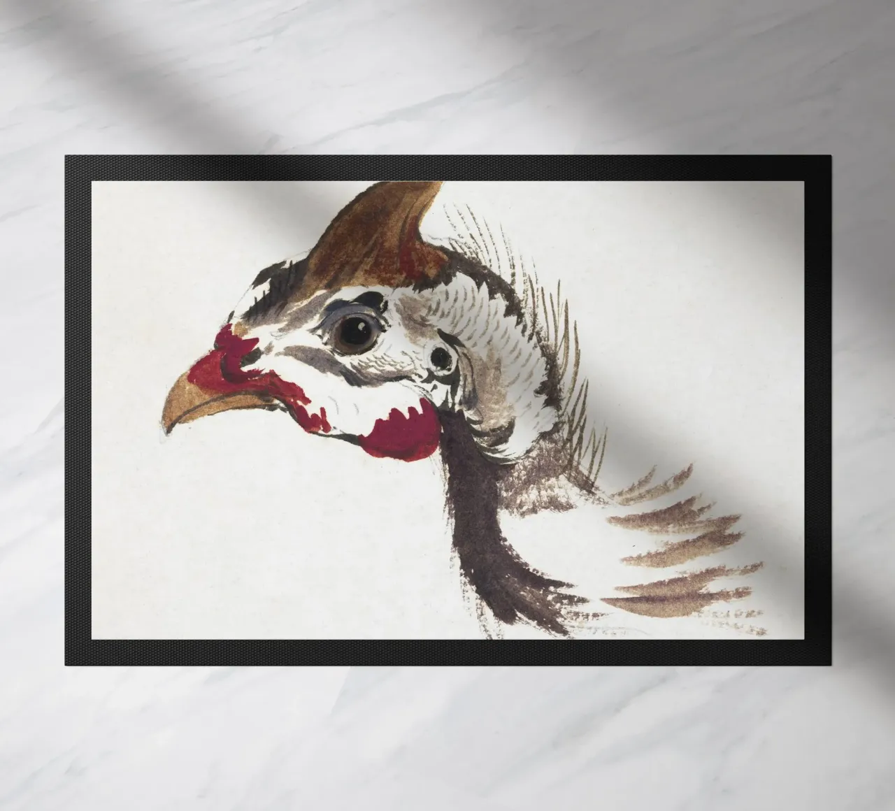 Head of a Helmeted Guineafowl zerbino da vintageshop