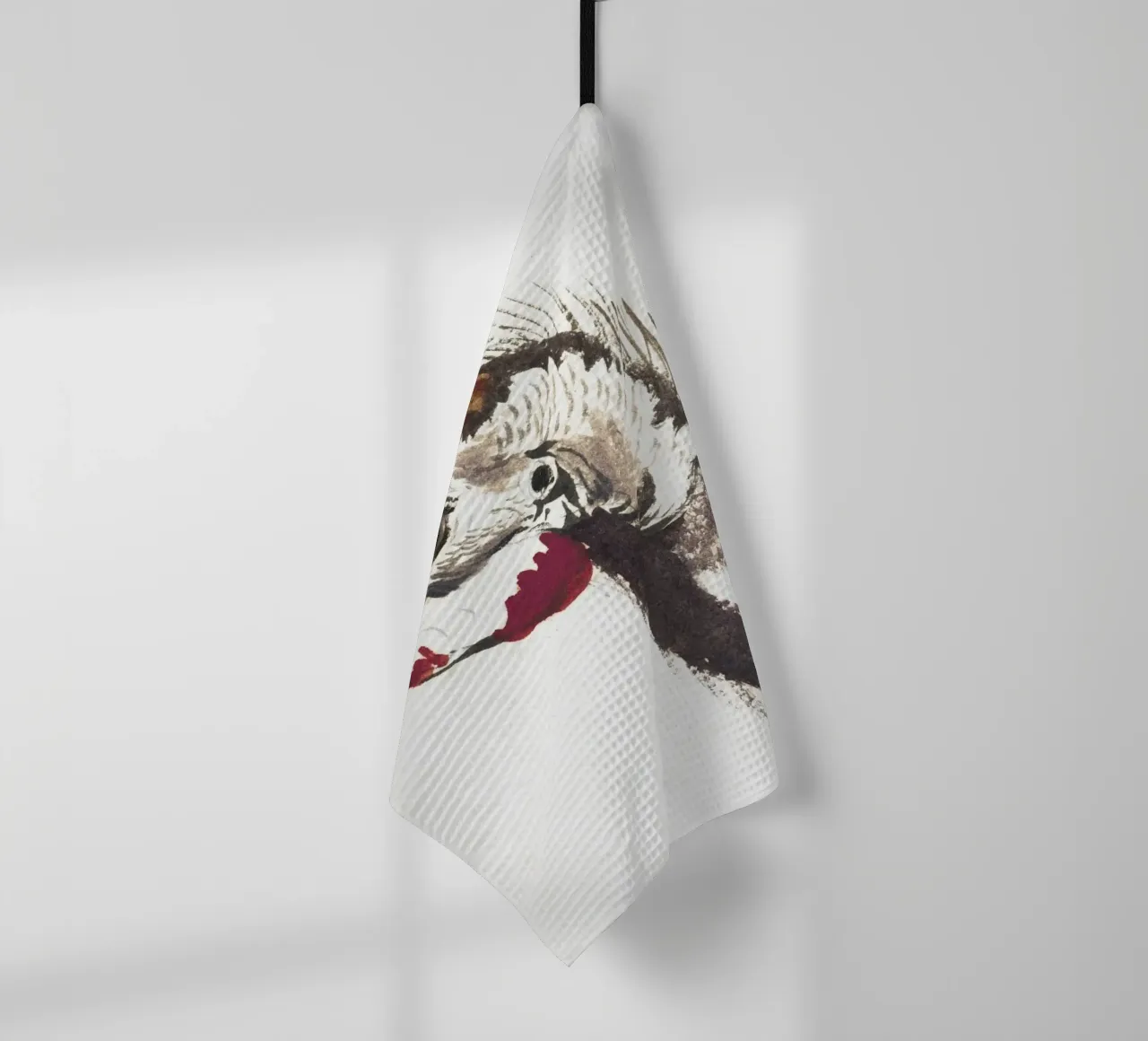 Head of a Helmeted Guineafowl canovaccio da cucina da vintageshop