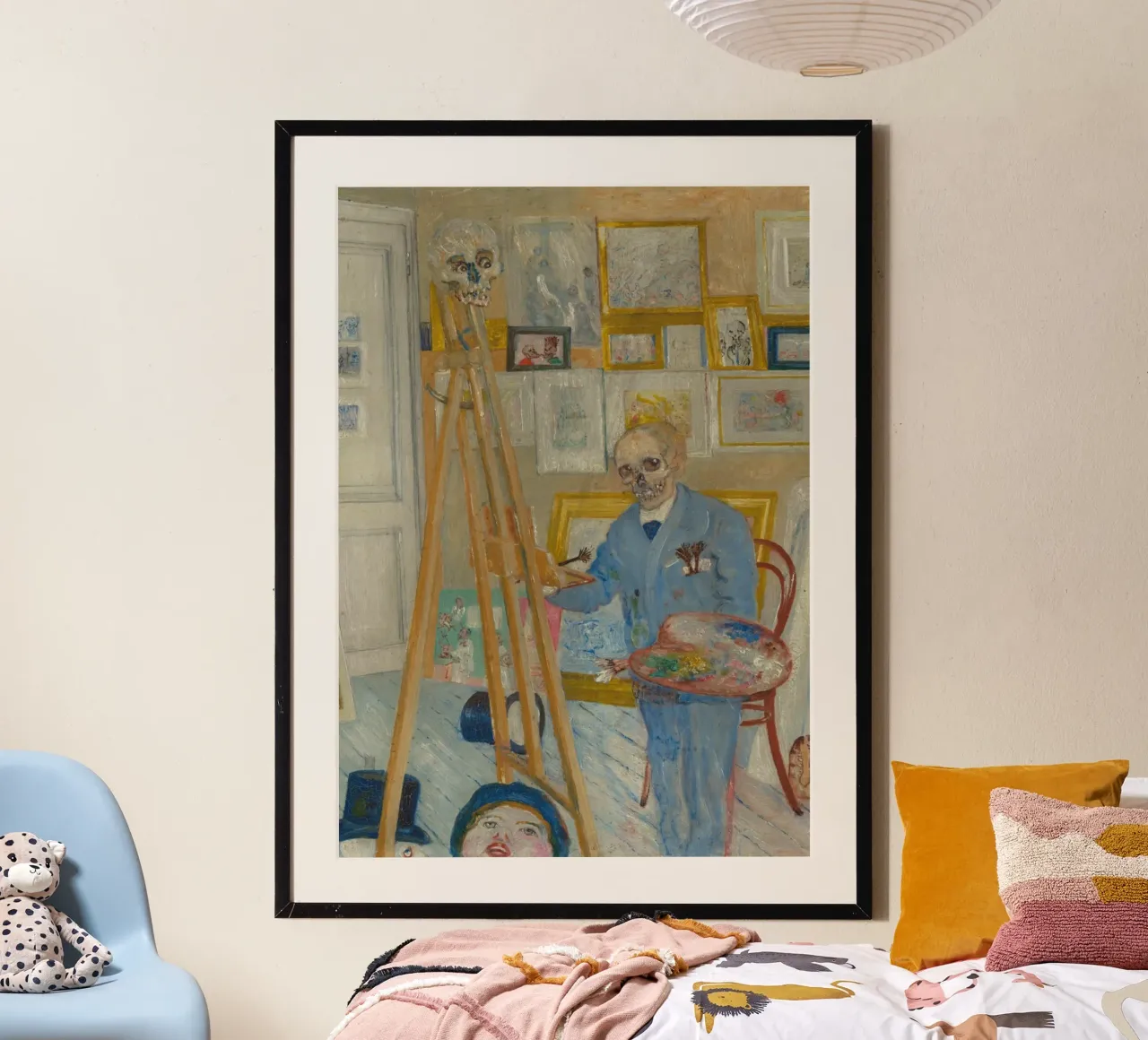James Ensor, Pittore Scheletro Arte, Poster Espressionismo poster da vintagepod