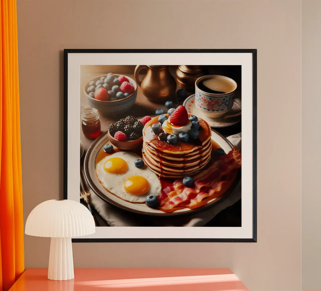 Colazione all'inglese poster con telaio in plastica da 🥩 The tasty wall