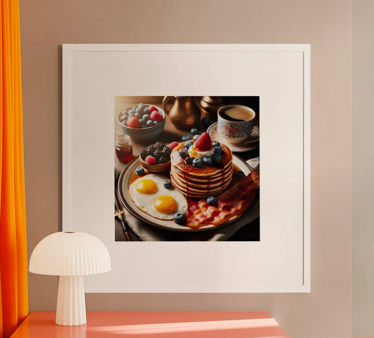 Colazione all'inglese poster con telaio in plastica da 🥩 The tasty wall