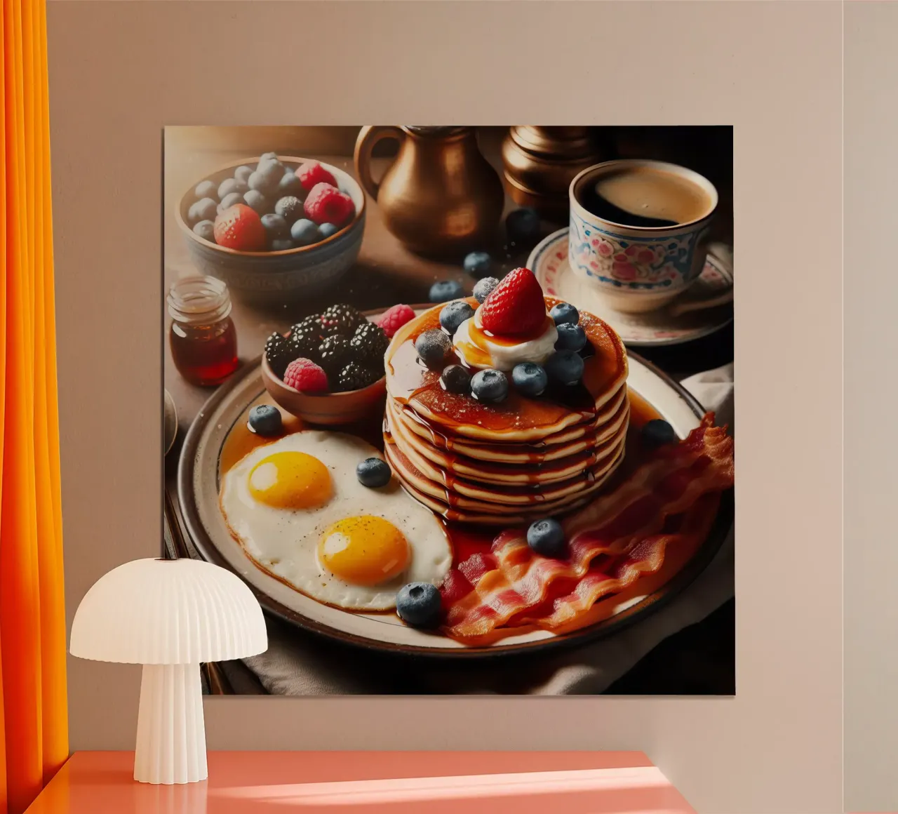 Colazione all'inglese poster con telaio in plastica da 🥩 The tasty wall