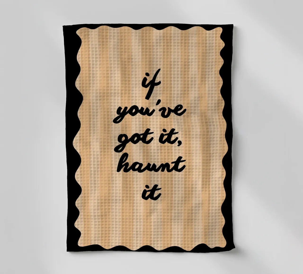 Affiche "If You've Got It, Haunt It" (Si vous l'avez, hantez-le), art tendance d'Halloween torchon de vintagepod