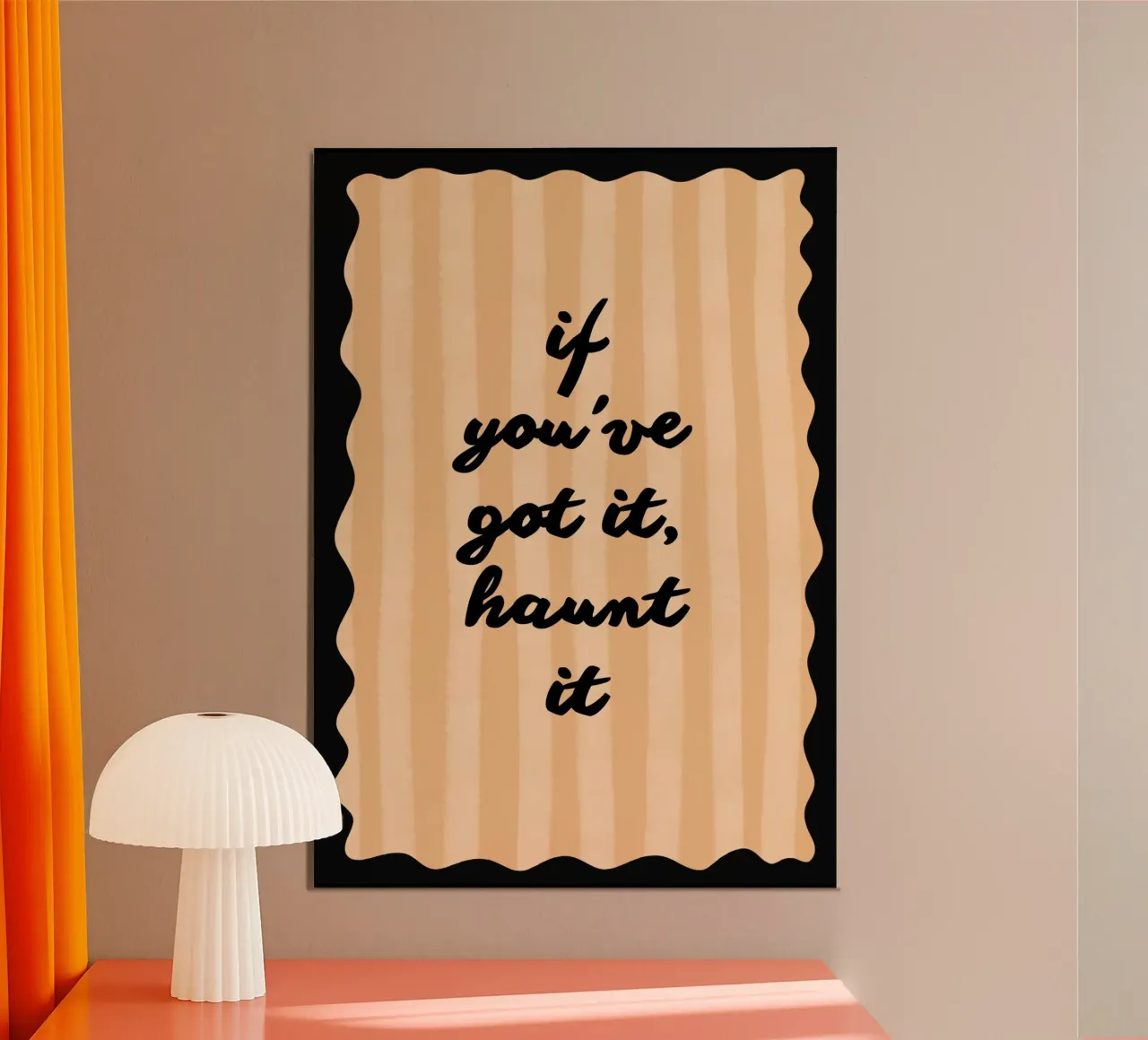 Póster "If You've Got It, Haunt It", Arte de Halloween de moda poster de vintagepod