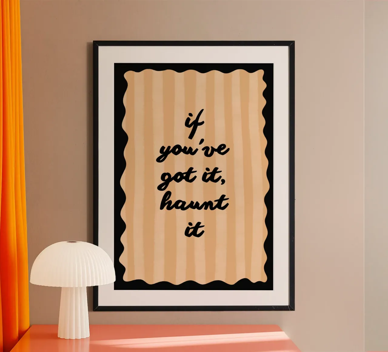 Póster "If You've Got It, Haunt It", Arte de Halloween de moda poster de vintagepod