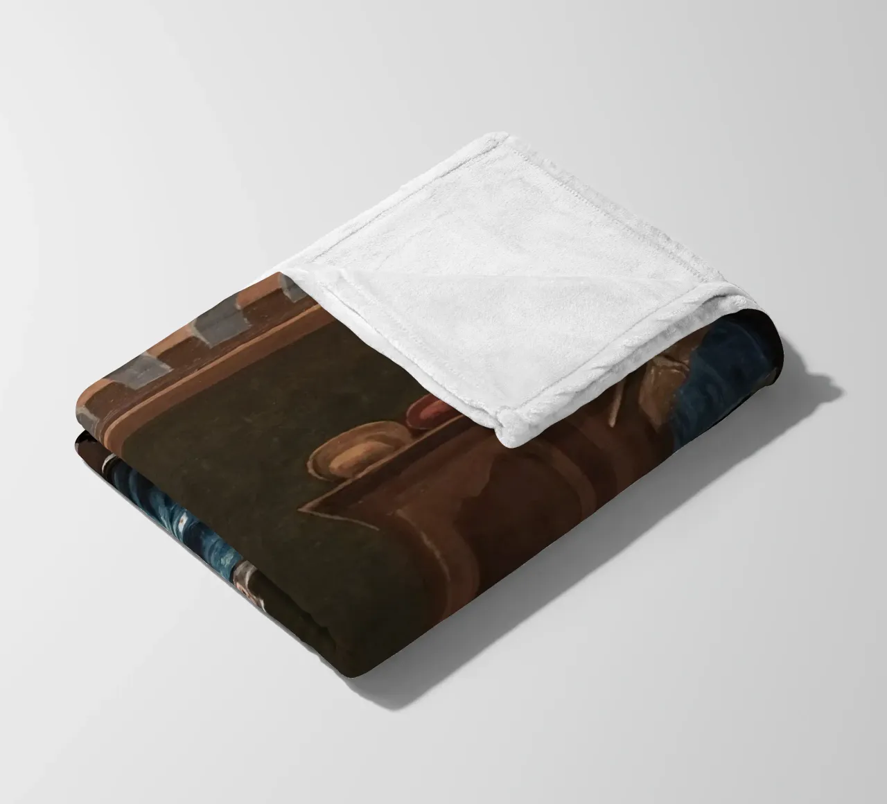 Il falso scheletro, dipinto d'epoca, interno gotico coperta in pile da vintagepod