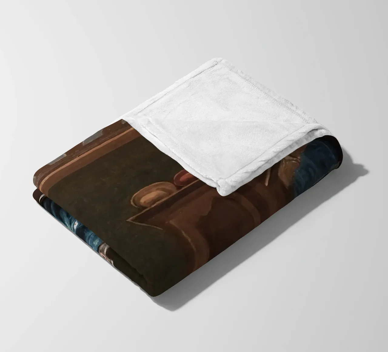 Il falso scheletro, dipinto d'epoca, interno gotico coperta in pile da vintagepod