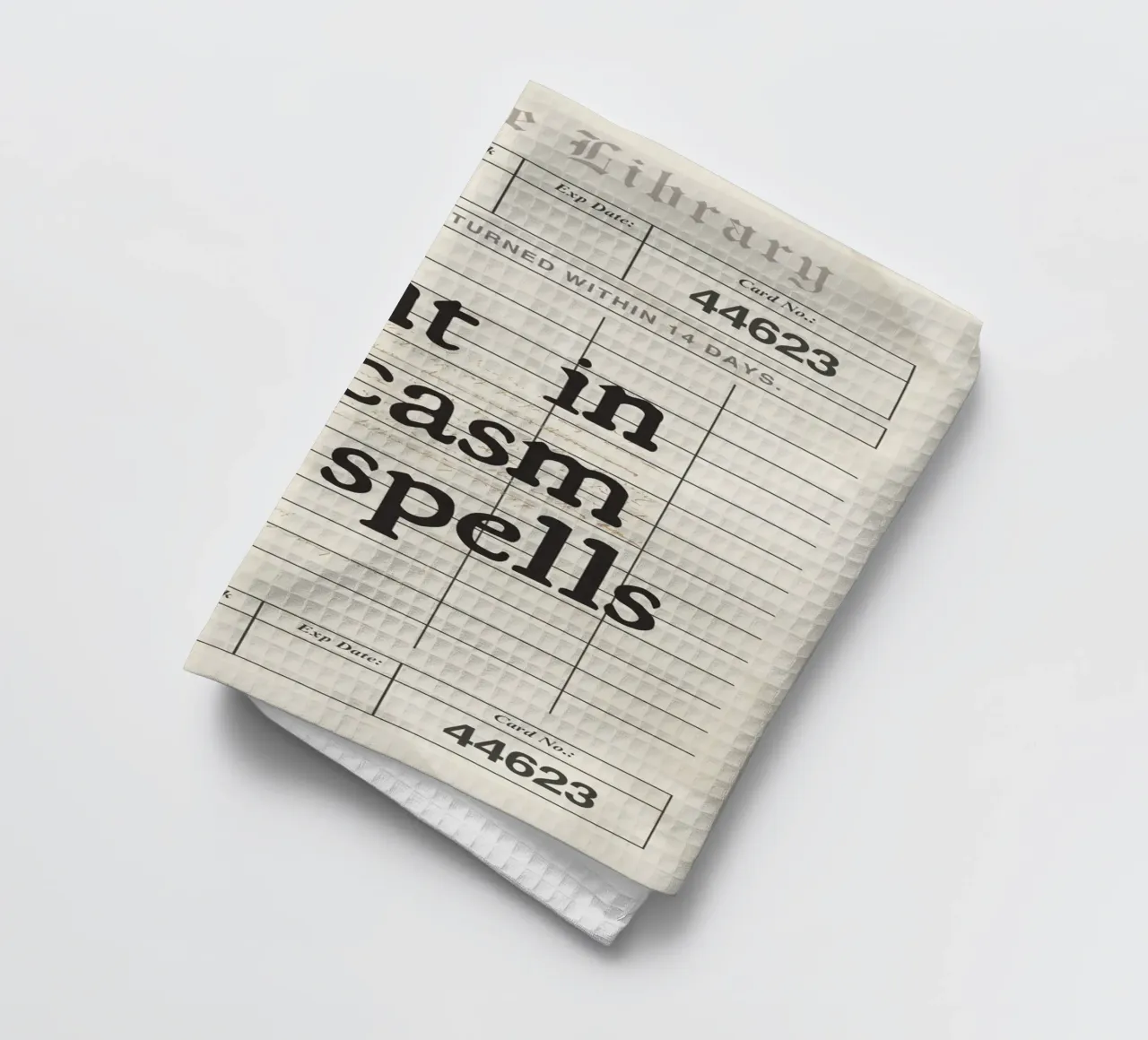 Poster "Fluente nel sarcasmo e negli incantesimi", Dark Academia canovaccio da cucina da vintagepod