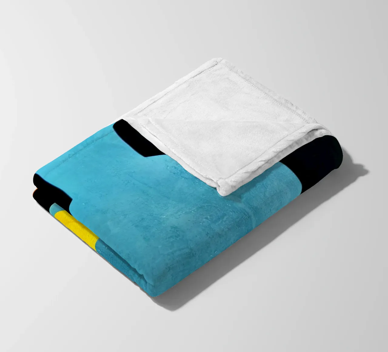 Blue Bottle With (Happy) Lemon coperta in pile da Bo Anderson