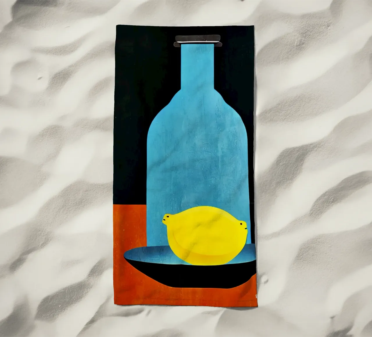 Blue Bottle With (Happy) Lemon telo mare da Bo Anderson