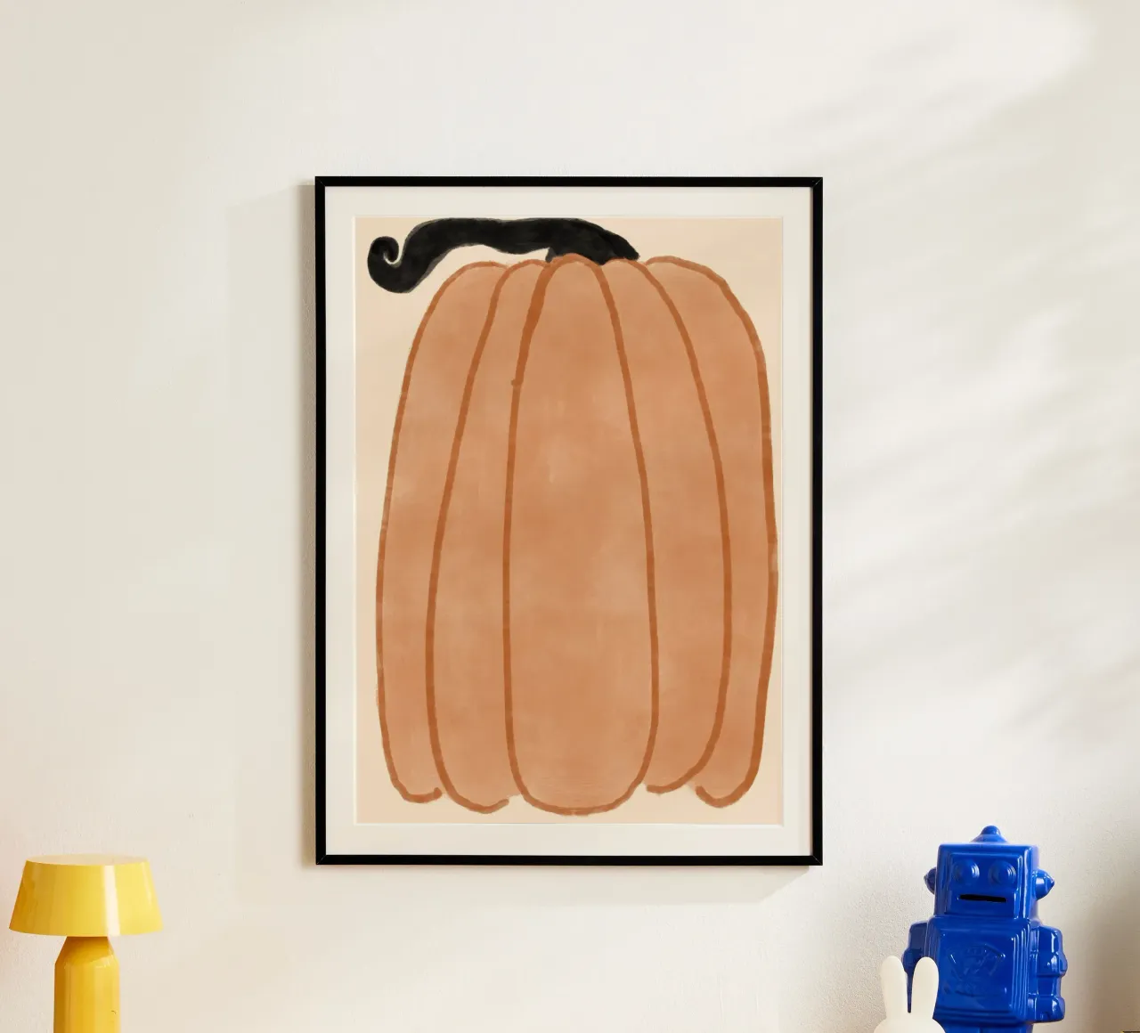 Minimalist Pumpkin, Autumn Decor, Fall Vibes Art poster by vintagepod