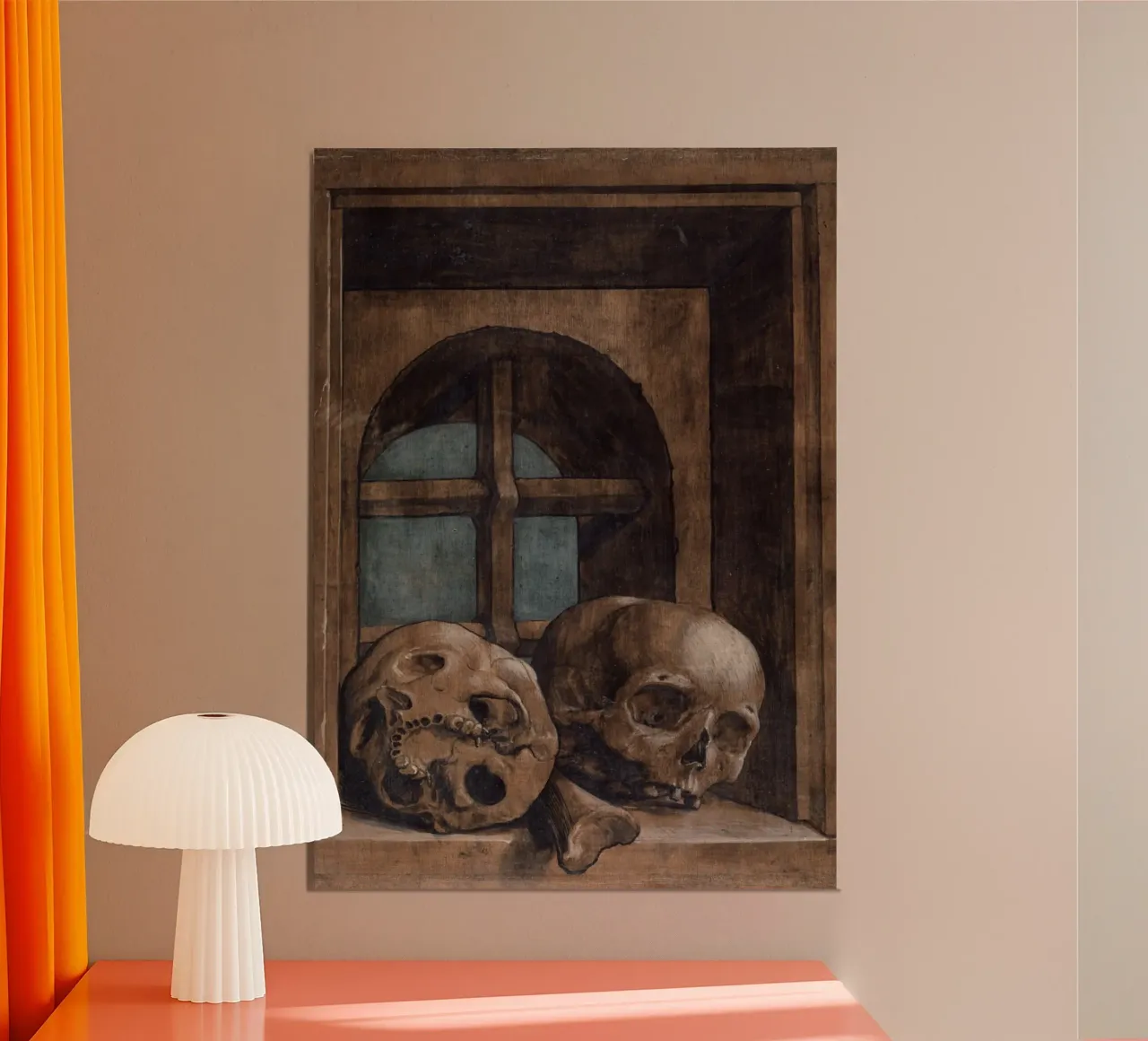 Memento Mori, Teschi, Dark Academia, Rinascimento poster da vintagepod
