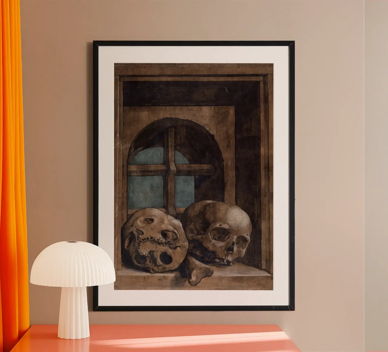 Memento Mori, Teschi, Dark Academia, Rinascimento poster da vintagepod
