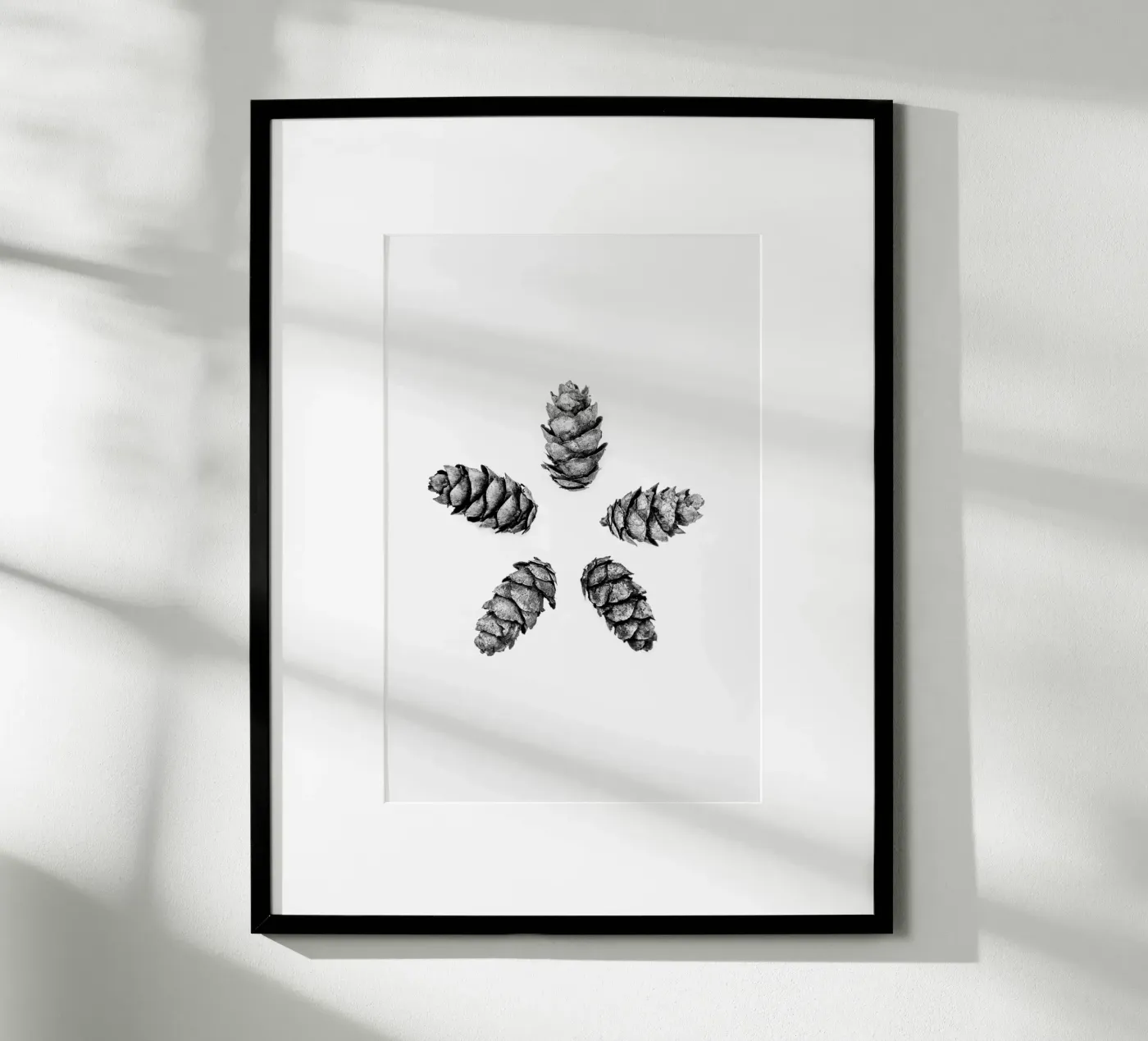Pine Cones 5 poster by Mareike Böhmer Photography