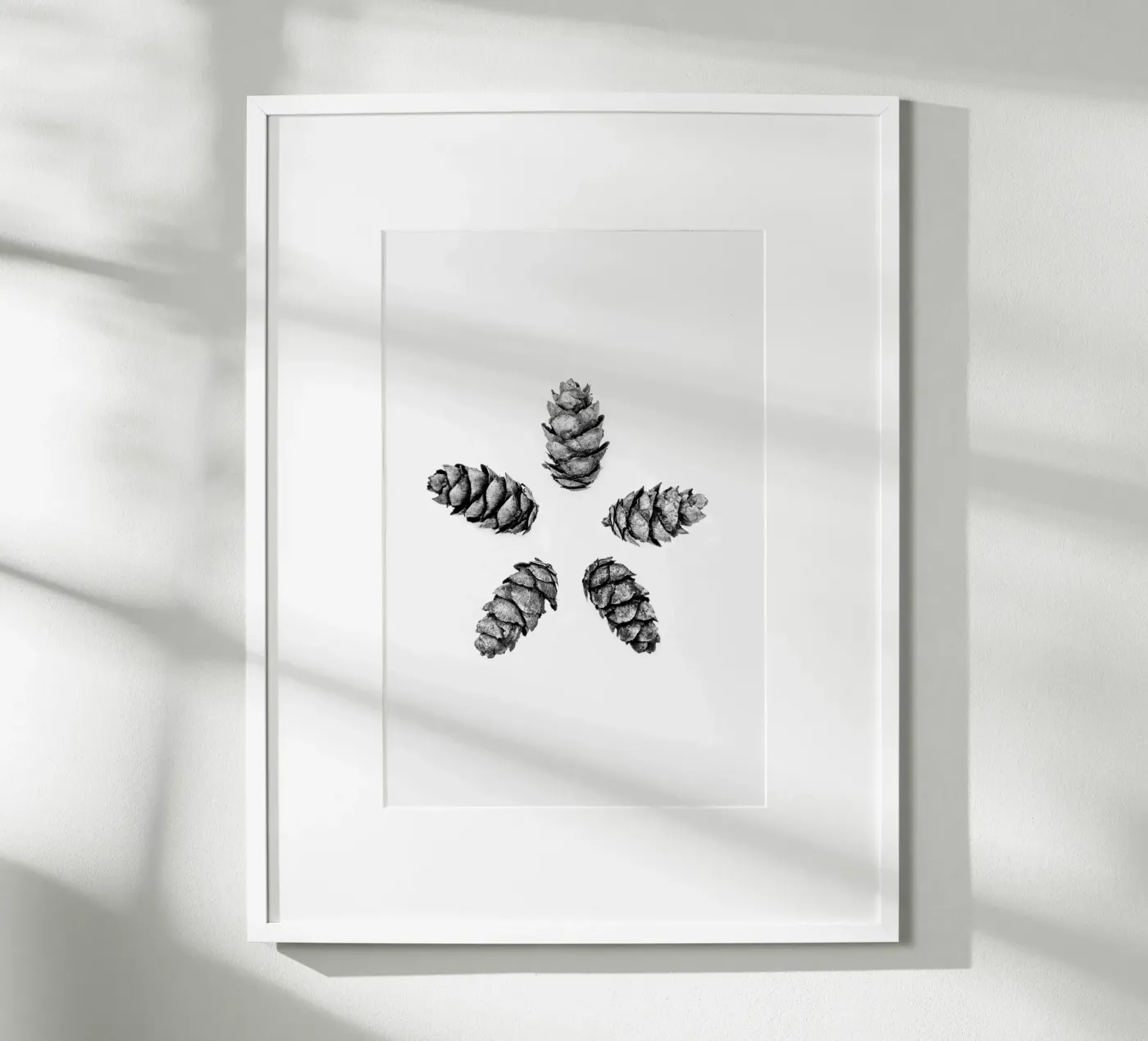 Pine Cones 5 poster by Mareike Böhmer Photography