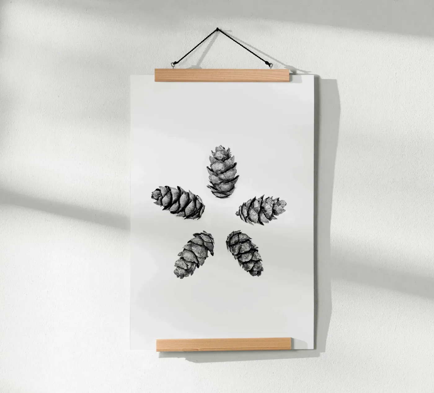 Pine Cones 5 poster by Mareike Böhmer Photography